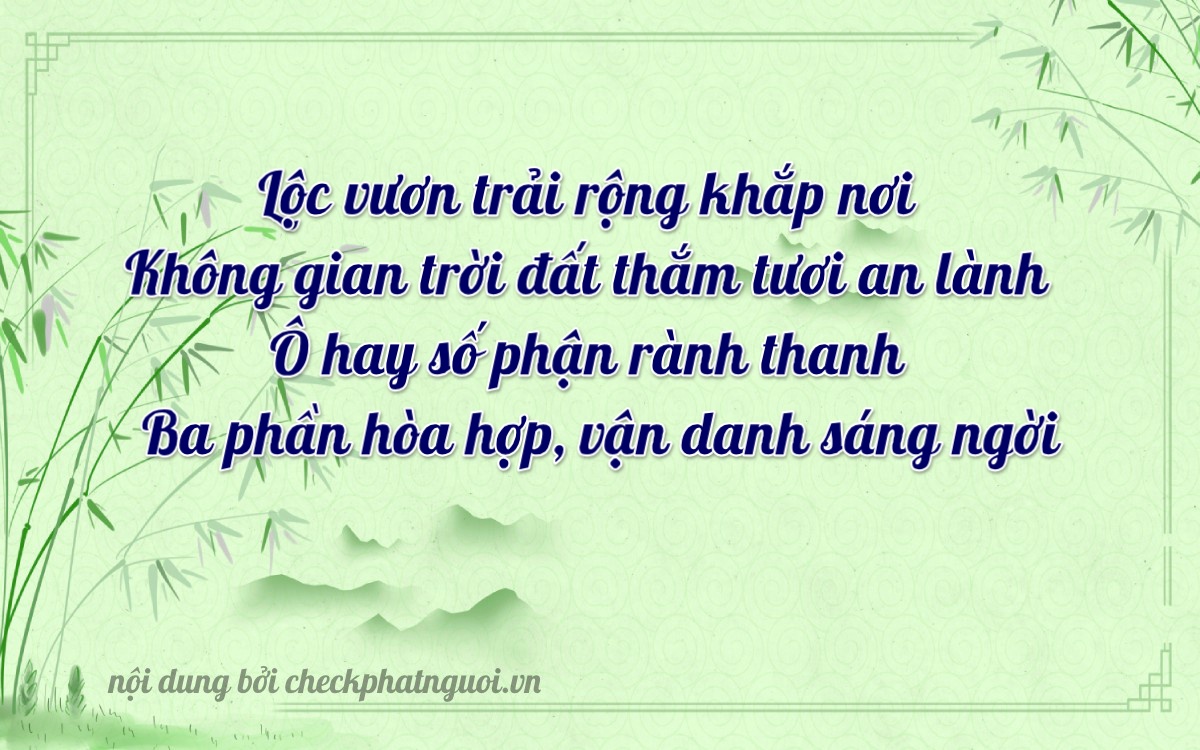 Bài thơ ý nghĩa cho <b>biển số 75F1-60903</b> tại website checkphatnguoi.vn