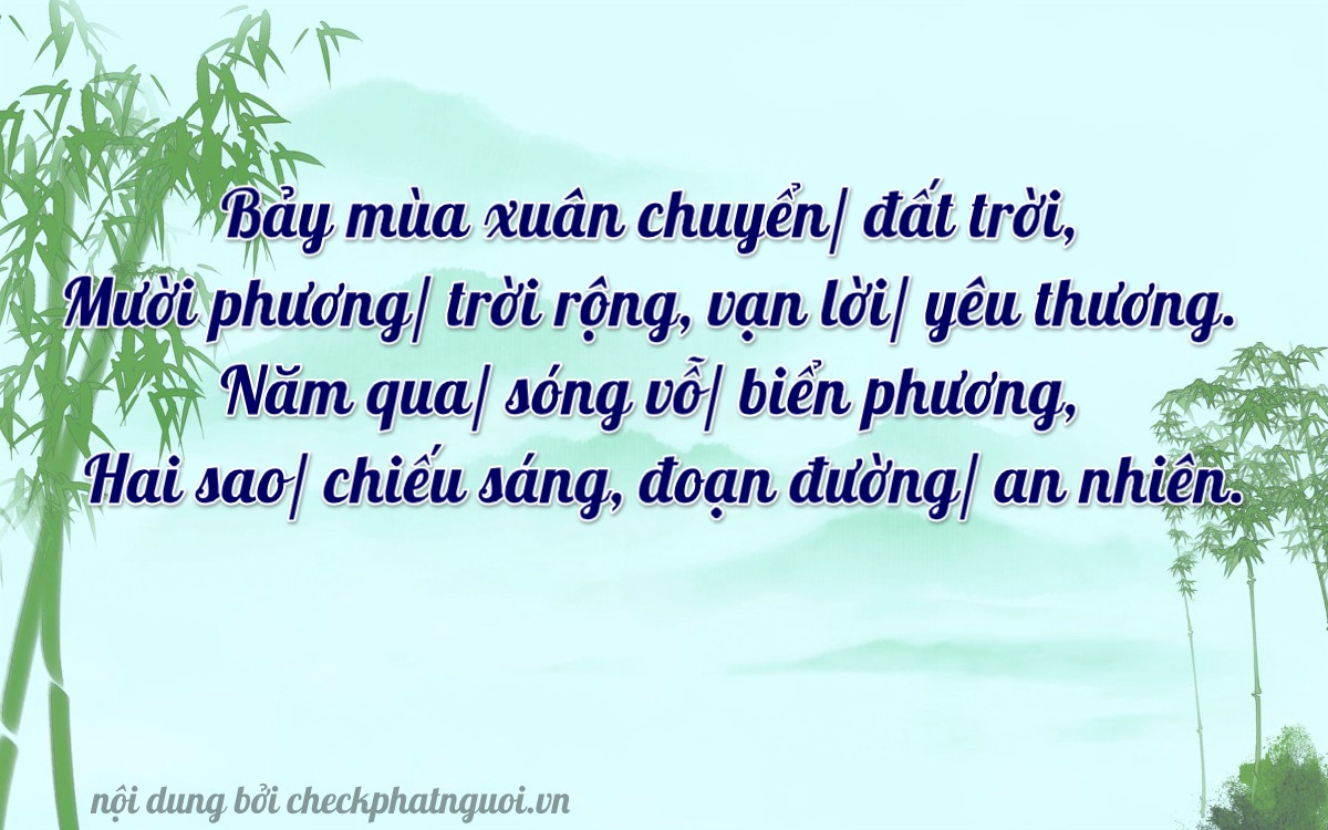 Bài thơ ý nghĩa cho <b>biển số 75F1-71525</b> tại website checkphatnguoi.vn