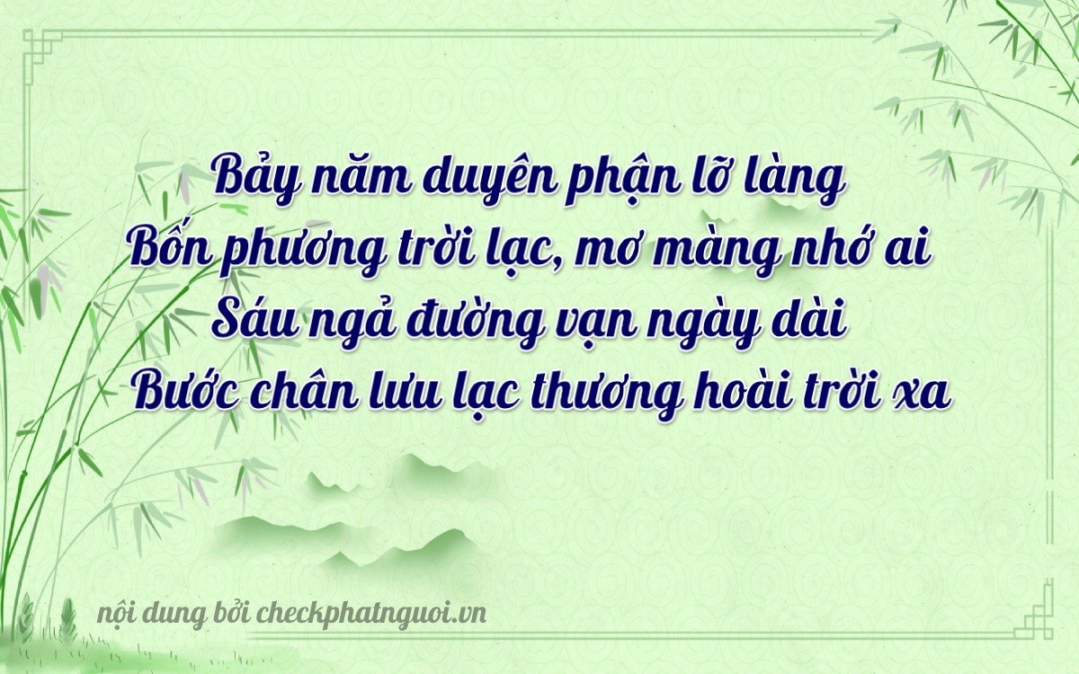 Bài thơ ý nghĩa cho <b>biển số 75F1-74670</b> tại website checkphatnguoi.vn
