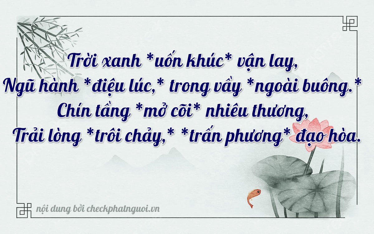 Bài thơ ý nghĩa cho <b>biển số 75F1-79907</b> tại website checkphatnguoi.vn