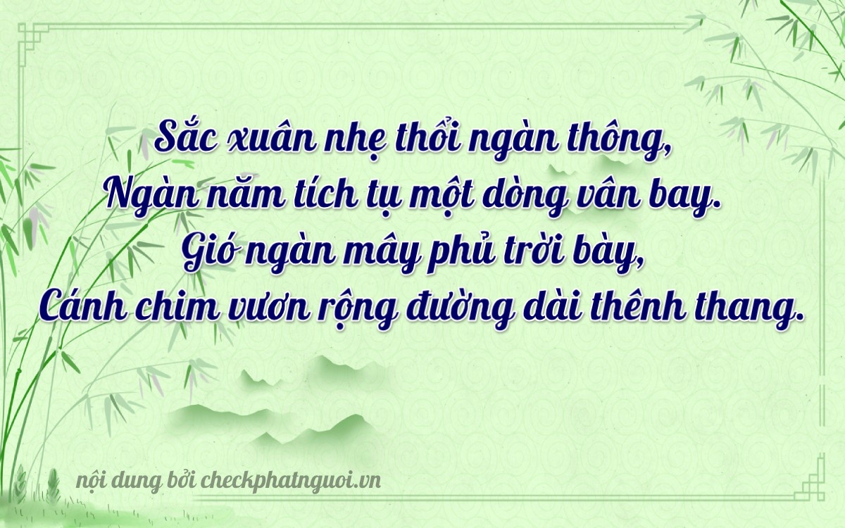 Bài thơ ý nghĩa cho <b>biển số 75F1-84897</b> tại website checkphatnguoi.vn