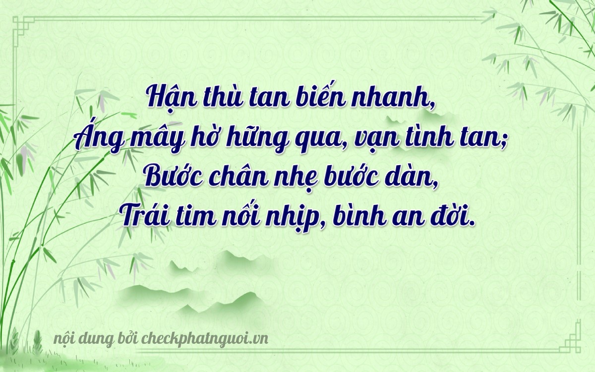 Bài thơ ý nghĩa cho <b>biển số 75F1-88871</b> tại website checkphatnguoi.vn