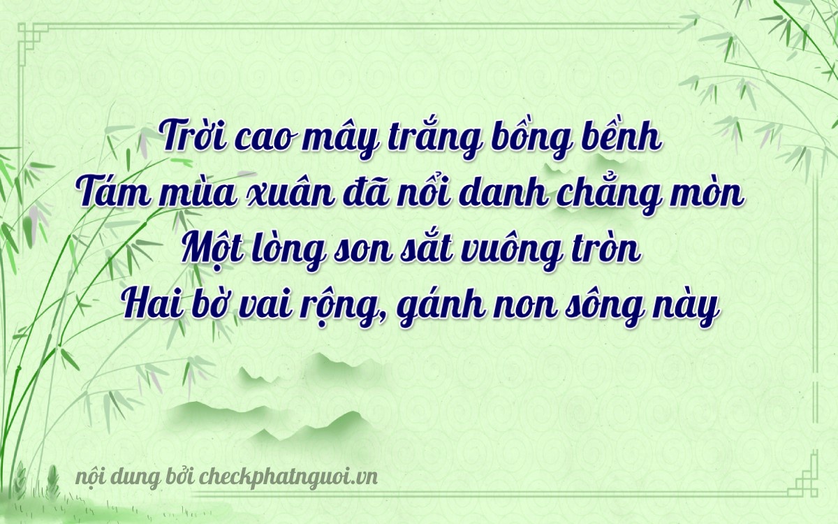 Bài thơ ý nghĩa cho <b>biển số 75F1-89112</b> tại website checkphatnguoi.vn