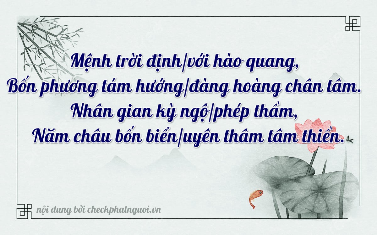 Bài thơ ý nghĩa cho <b>biển số 75F1-94831</b> tại website checkphatnguoi.vn