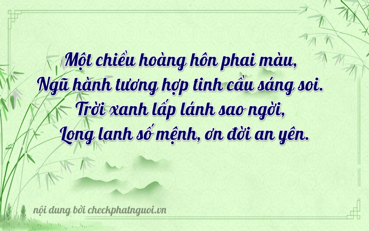 Bài thơ ý nghĩa cho <b>biển số 75F-19557</b> tại website checkphatnguoi.vn