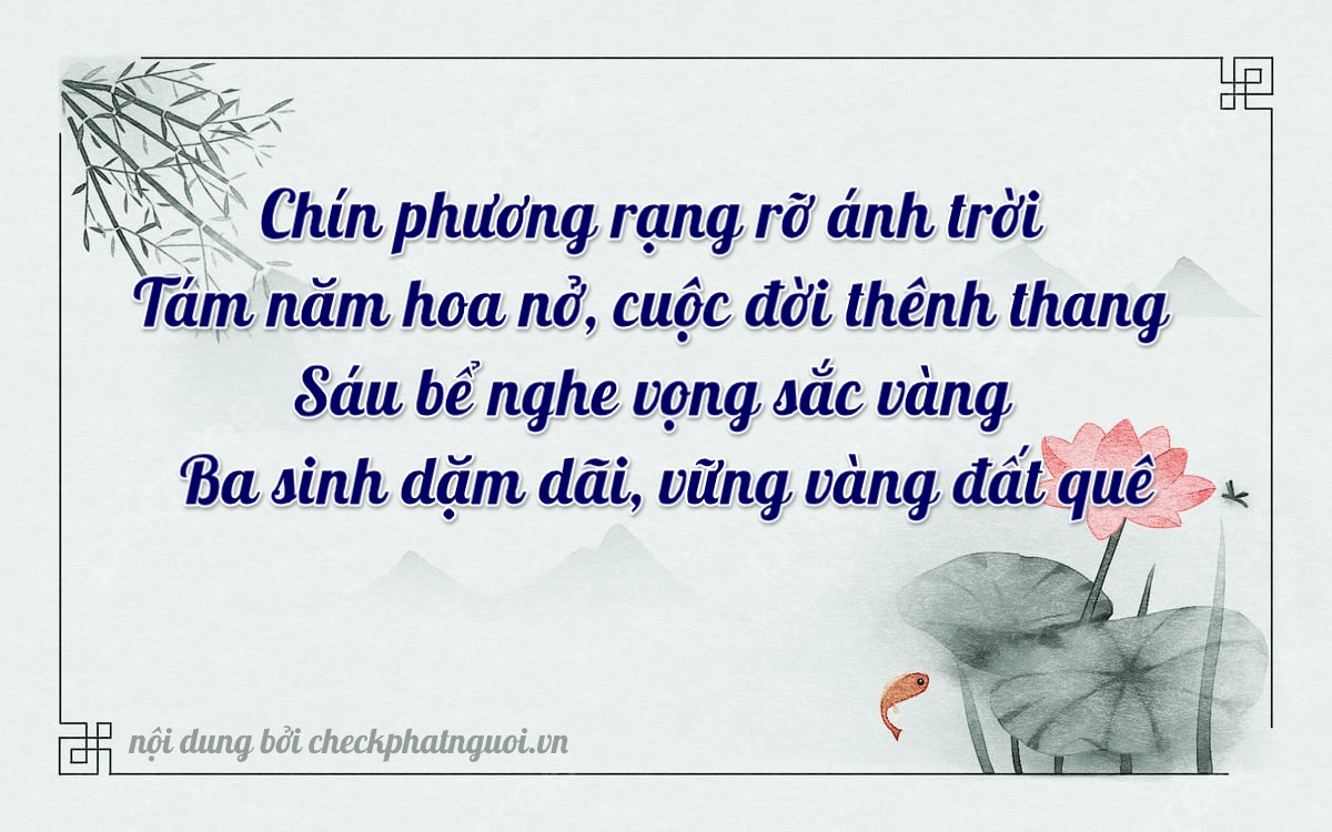 Bài thơ ý nghĩa cho <b>biển số 75F1-98630</b> tại website checkphatnguoi.vn