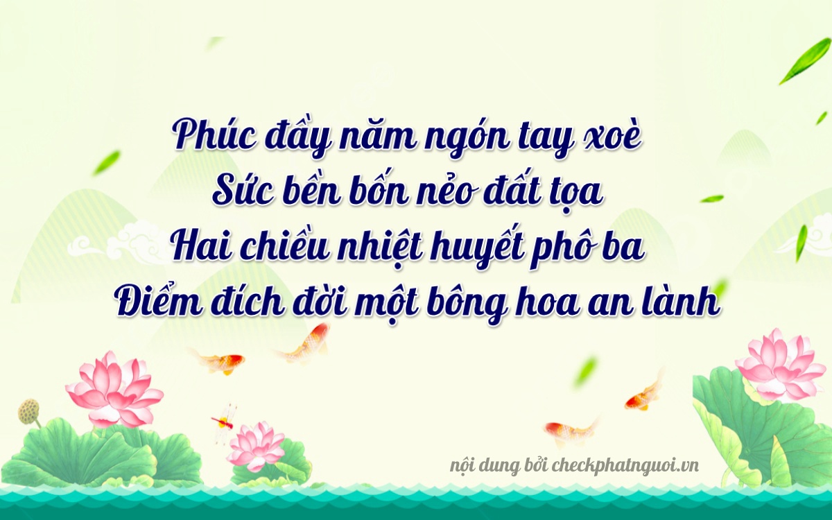 Bài thơ ý nghĩa cho <b>biển số 75F2-05524</b> tại website checkphatnguoi.vn