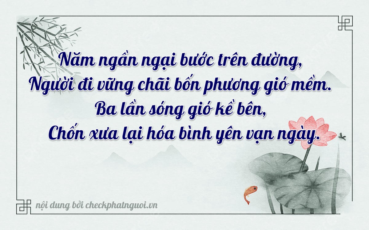 Bài thơ ý nghĩa cho <b>biển số 75F2-05730</b> tại website checkphatnguoi.vn