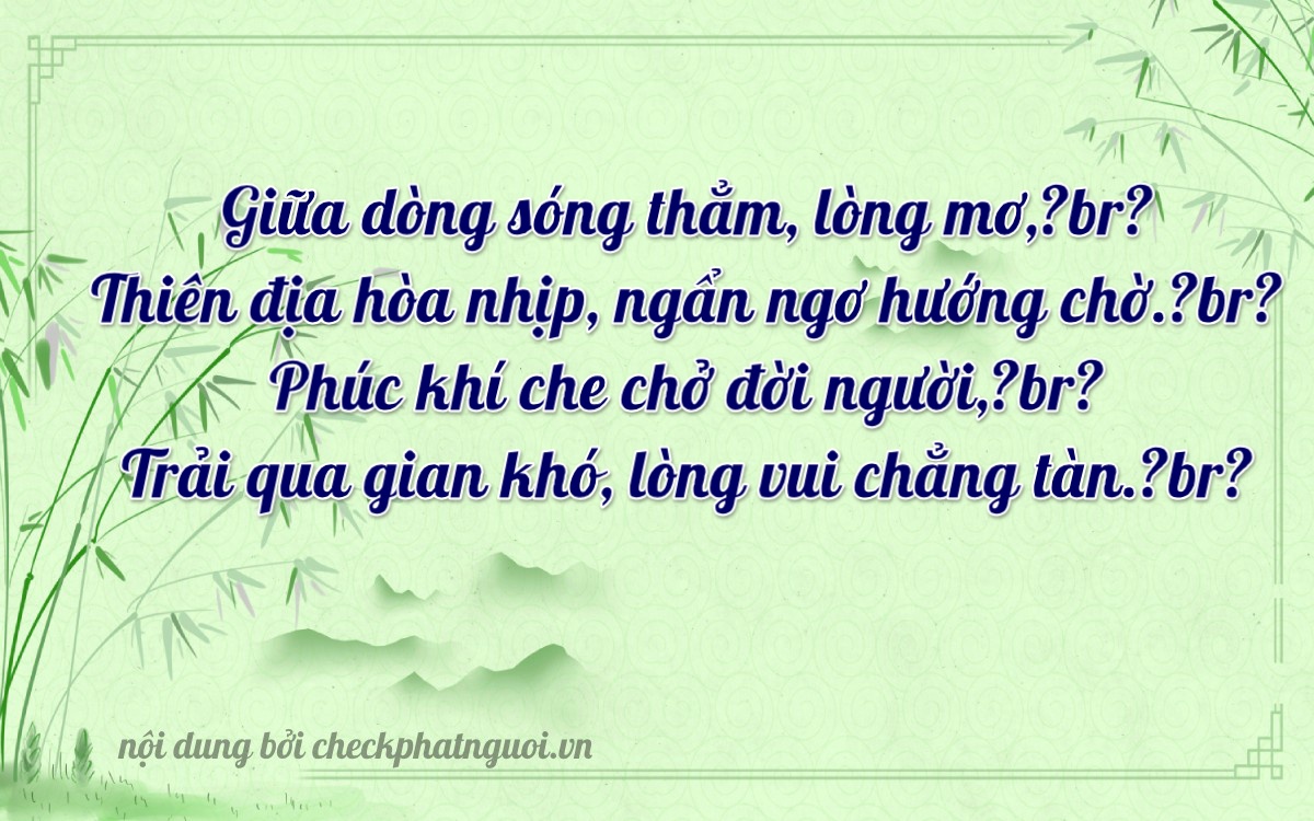 Bài thơ ý nghĩa cho <b>biển số 75F2-07580</b> tại website checkphatnguoi.vn