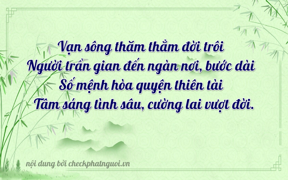 Bài thơ ý nghĩa cho <b>biển số 75F2-08153</b> tại website checkphatnguoi.vn