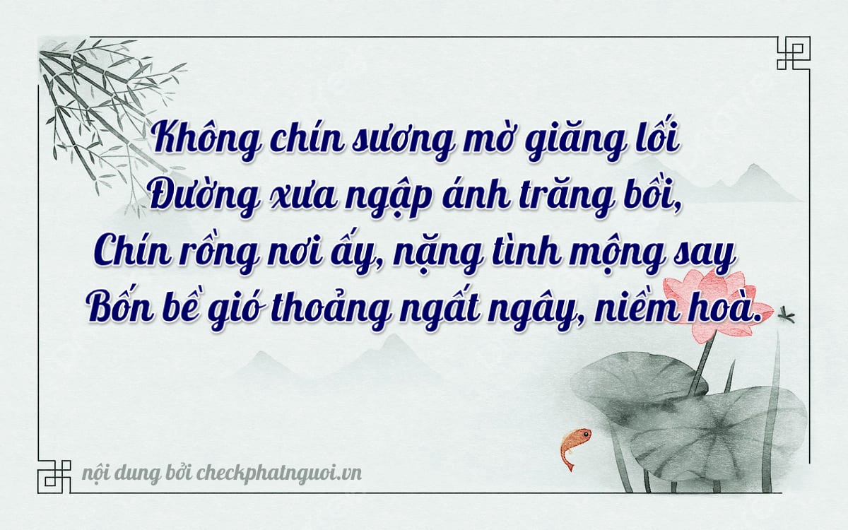 Bài thơ ý nghĩa cho <b>biển số 75F2-09914</b> tại website checkphatnguoi.vn