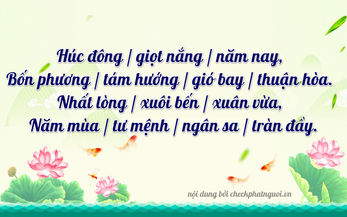 Bài thơ ý nghĩa cho <b>biển số 75F2-14156</b> tại website checkphatnguoi.vn