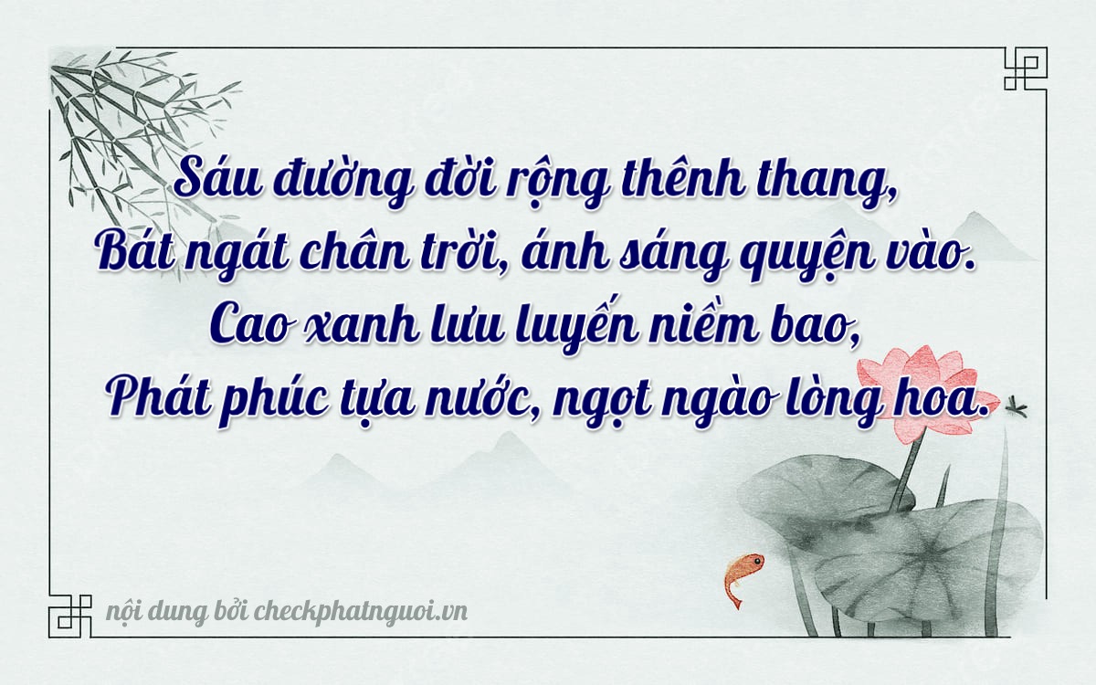 Bài thơ ý nghĩa cho <b>biển số 75F2-16888</b> tại website checkphatnguoi.vn