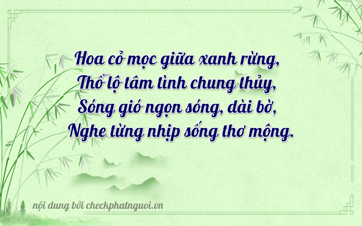 Bài thơ ý nghĩa cho <b>biển số 75F2-22350</b> tại website checkphatnguoi.vn
