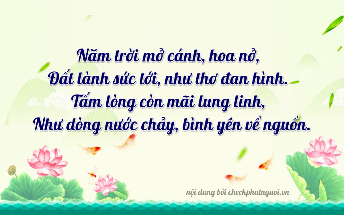 Bài thơ ý nghĩa cho <b>biển số 75F-60841</b> tại website checkphatnguoi.vn