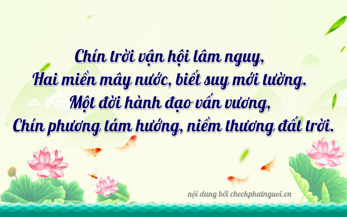 Bài thơ ý nghĩa cho <b>biển số 75F-92149</b> tại website checkphatnguoi.vn