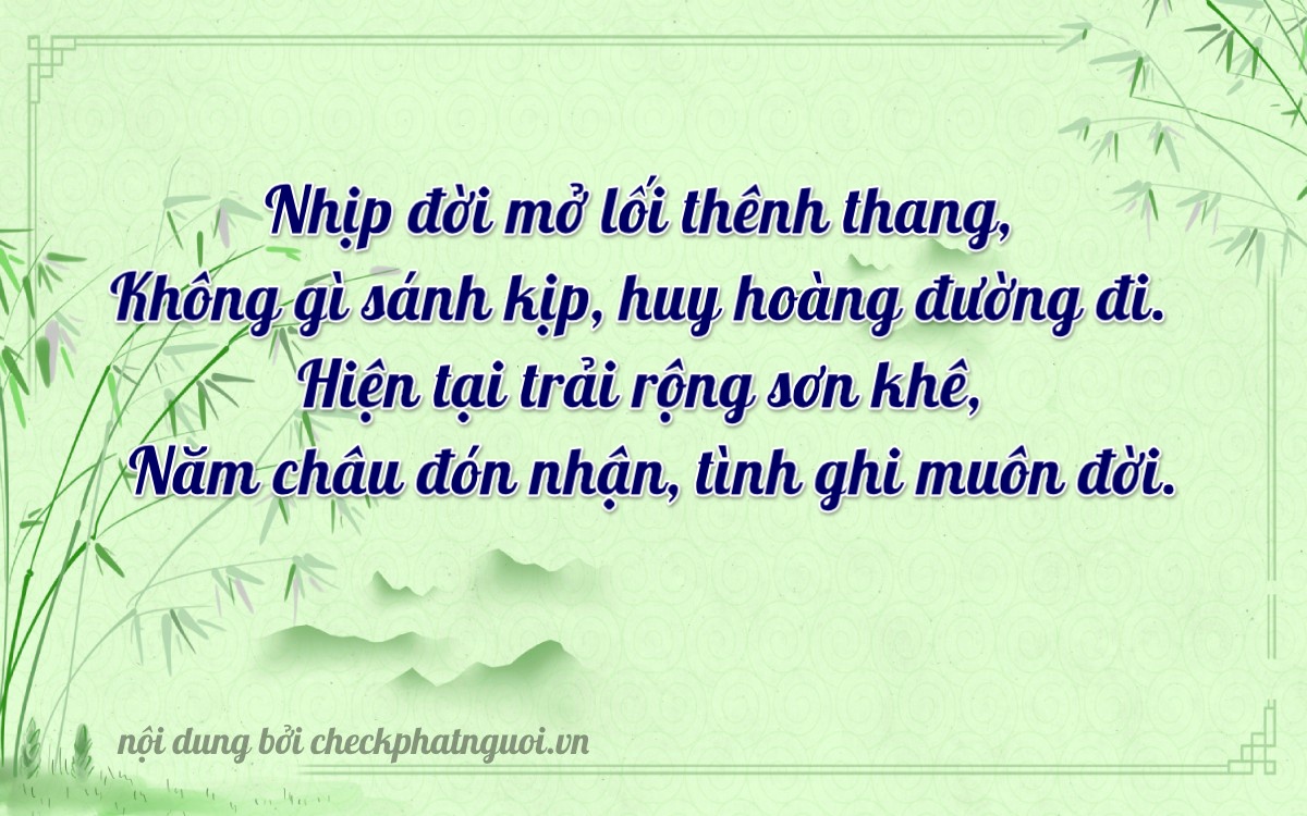 Bài thơ ý nghĩa cho <b>biển số 75G-00045</b> tại website checkphatnguoi.vn