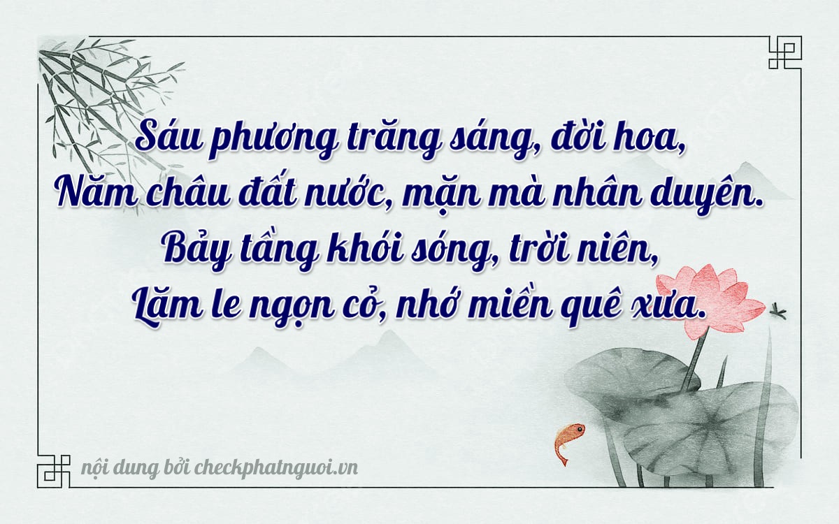 Bài thơ ý nghĩa cho <b>biển số 75G-05975</b> tại website checkphatnguoi.vn