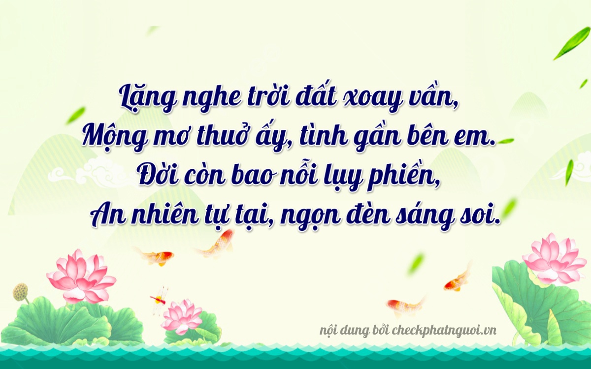 Bài thơ ý nghĩa cho <b>biển số 75G1-20620</b> tại website checkphatnguoi.vn