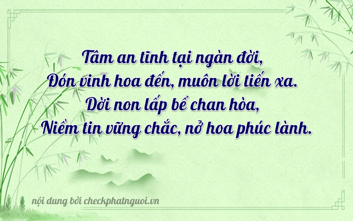 Bài thơ ý nghĩa cho <b>biển số 75G1-21338</b> tại website checkphatnguoi.vn