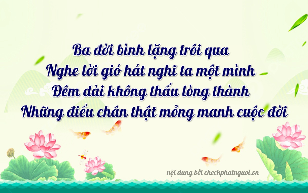 Bài thơ ý nghĩa cho <b>biển số 75G1-30139</b> tại website checkphatnguoi.vn