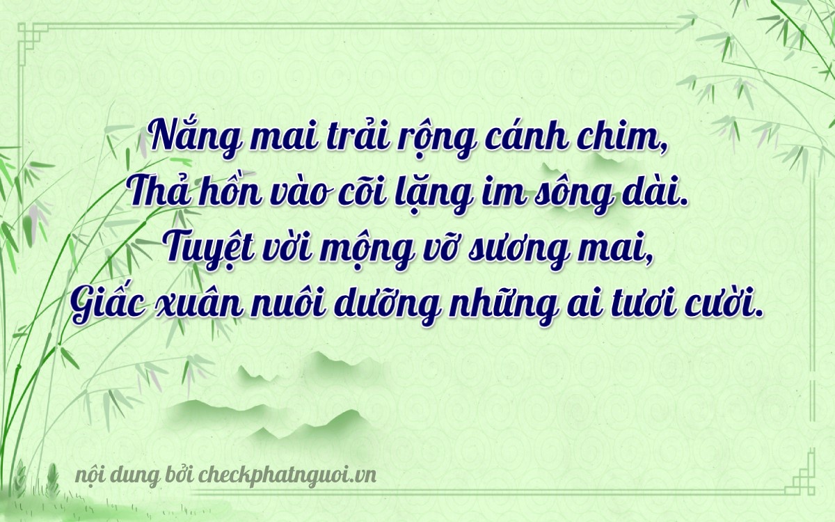 Bài thơ ý nghĩa cho <b>biển số 75G1-31171</b> tại website checkphatnguoi.vn