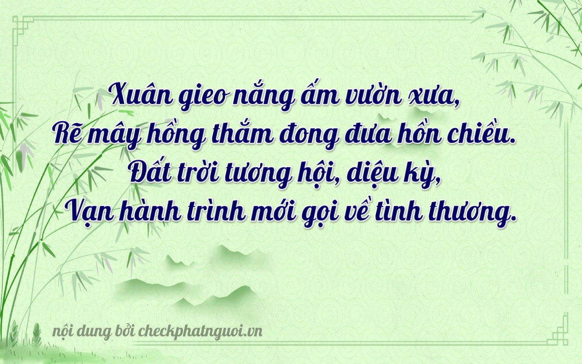 Bài thơ ý nghĩa cho <b>biển số 75G1-36644</b> tại website checkphatnguoi.vn