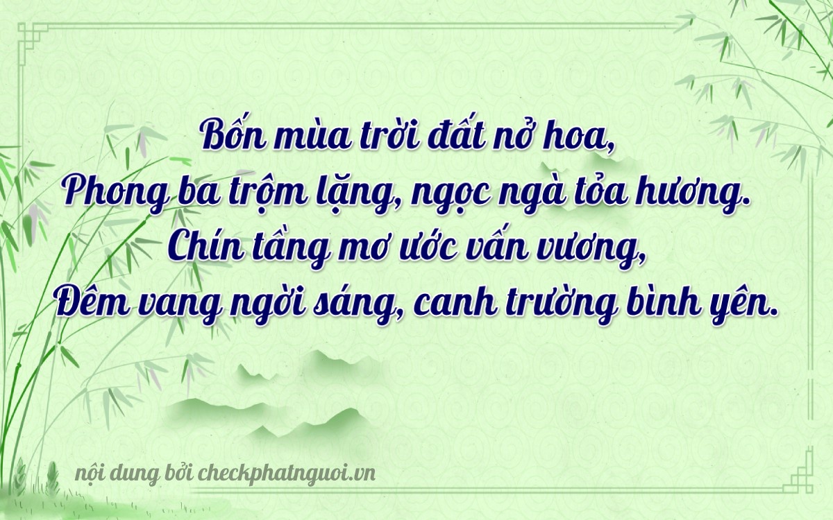 Bài thơ ý nghĩa cho <b>biển số 75G1-44987</b> tại website checkphatnguoi.vn