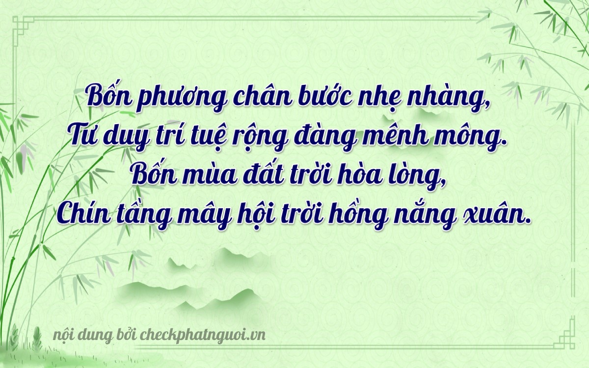 Bài thơ ý nghĩa cho <b>biển số 75H-00449</b> tại website checkphatnguoi.vn