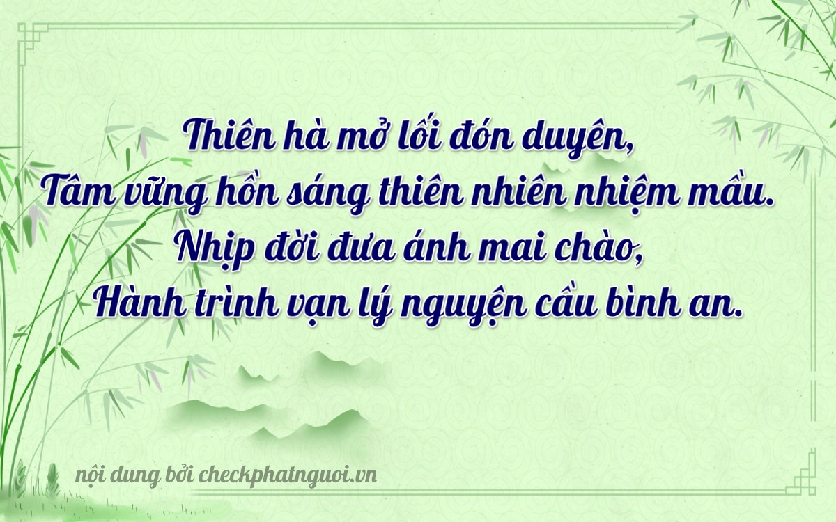 Bài thơ ý nghĩa cho <b>biển số 75H-00824</b> tại website checkphatnguoi.vn