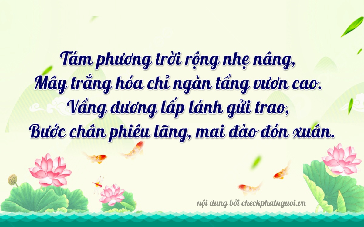 Bài thơ ý nghĩa cho <b>biển số 75H-00857</b> tại website checkphatnguoi.vn