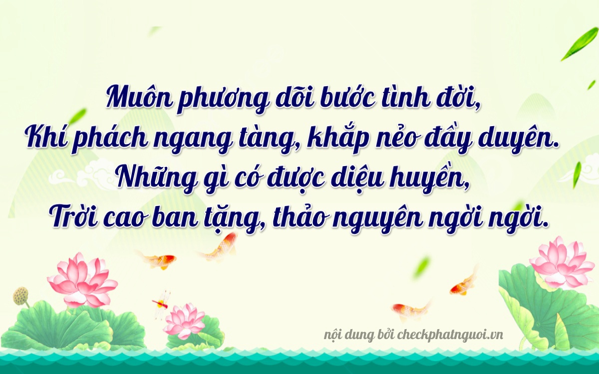 Bài thơ ý nghĩa cho <b>biển số 75H-01138</b> tại website checkphatnguoi.vn