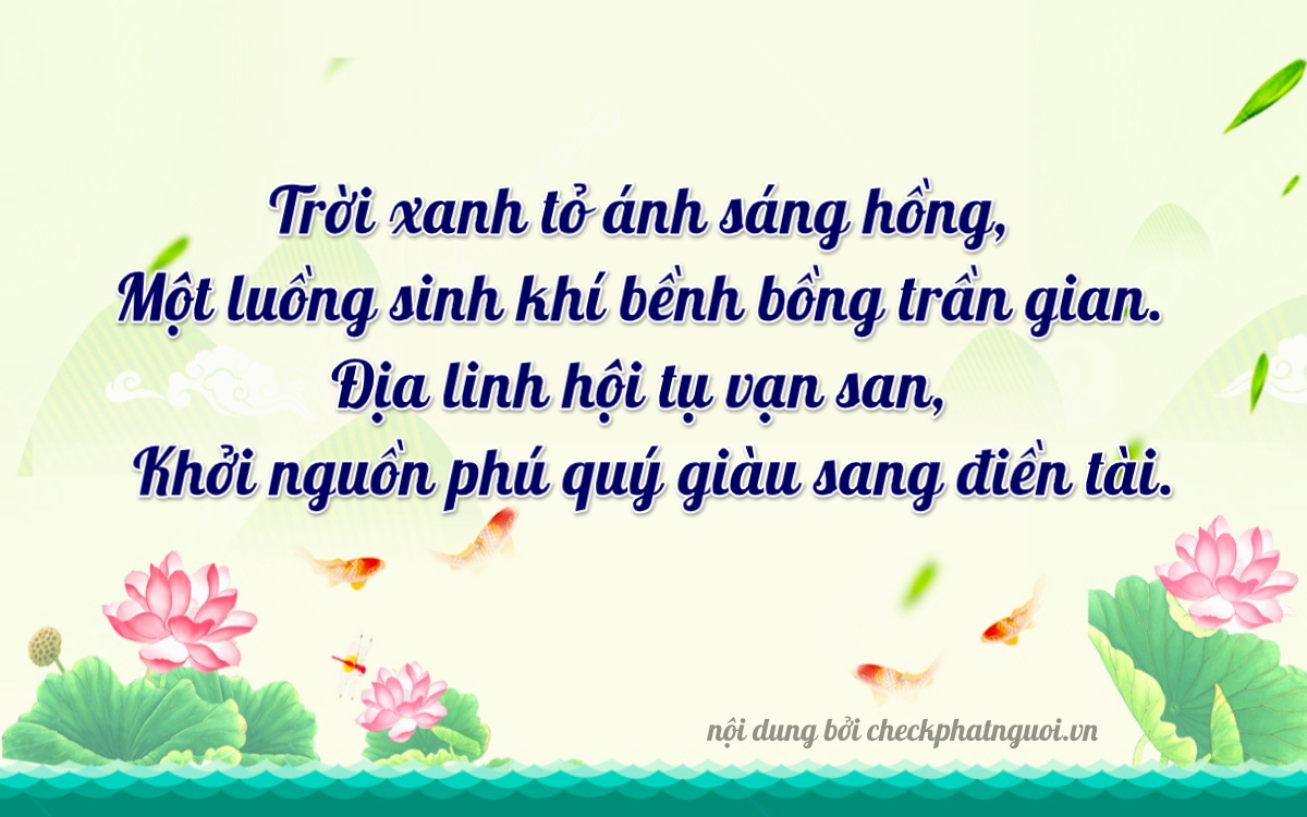 Bài thơ ý nghĩa cho <b>biển số 75H-01381</b> tại website checkphatnguoi.vn