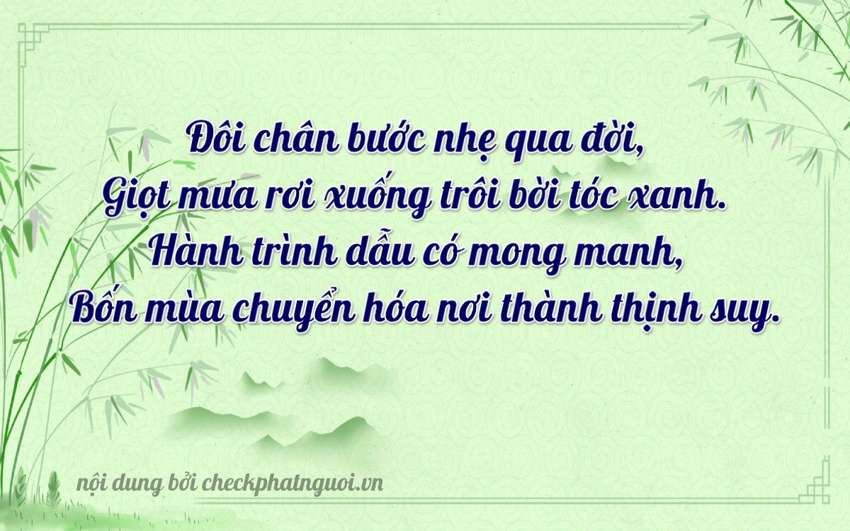 Bài thơ ý nghĩa cho <b>biển số 75H-02020</b> tại website checkphatnguoi.vn