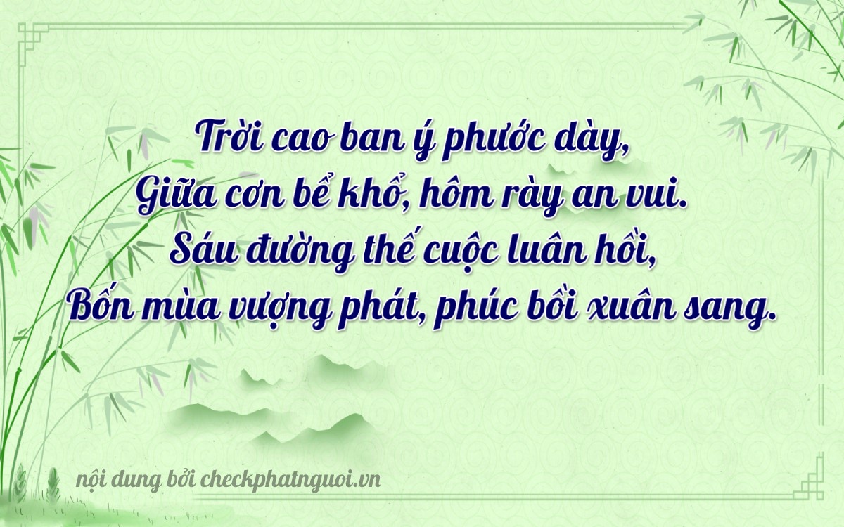 Bài thơ ý nghĩa cho <b>biển số 75H-02624</b> tại website checkphatnguoi.vn