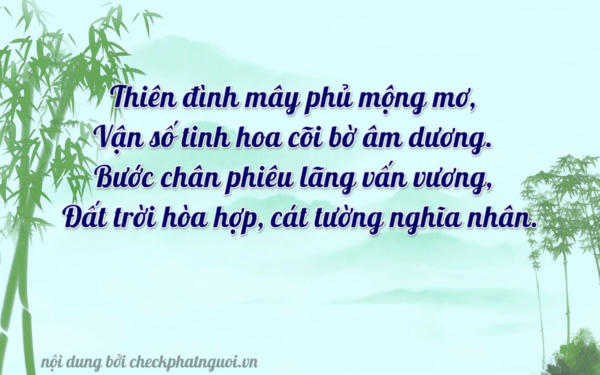 Bài thơ ý nghĩa cho <b>biển số 75H-03351</b> tại website checkphatnguoi.vn