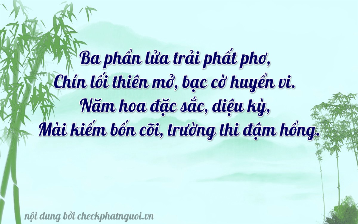 Bài thơ ý nghĩa cho <b>biển số 75H-03964</b> tại website checkphatnguoi.vn
