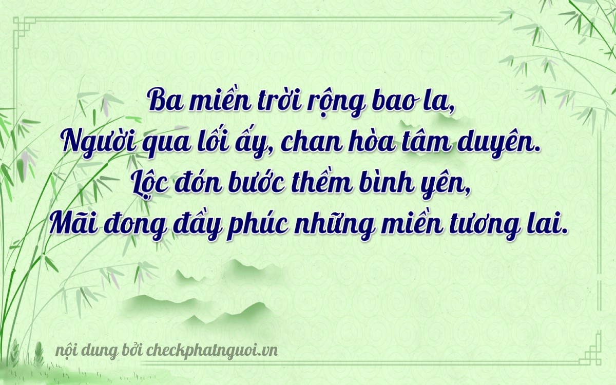 Bài thơ ý nghĩa cho <b>biển số 75H1-31698</b> tại website checkphatnguoi.vn