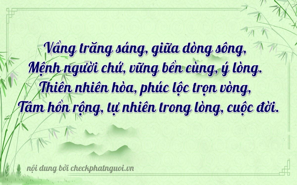 Bài thơ ý nghĩa cho <b>biển số 75H-13477</b> tại website checkphatnguoi.vn