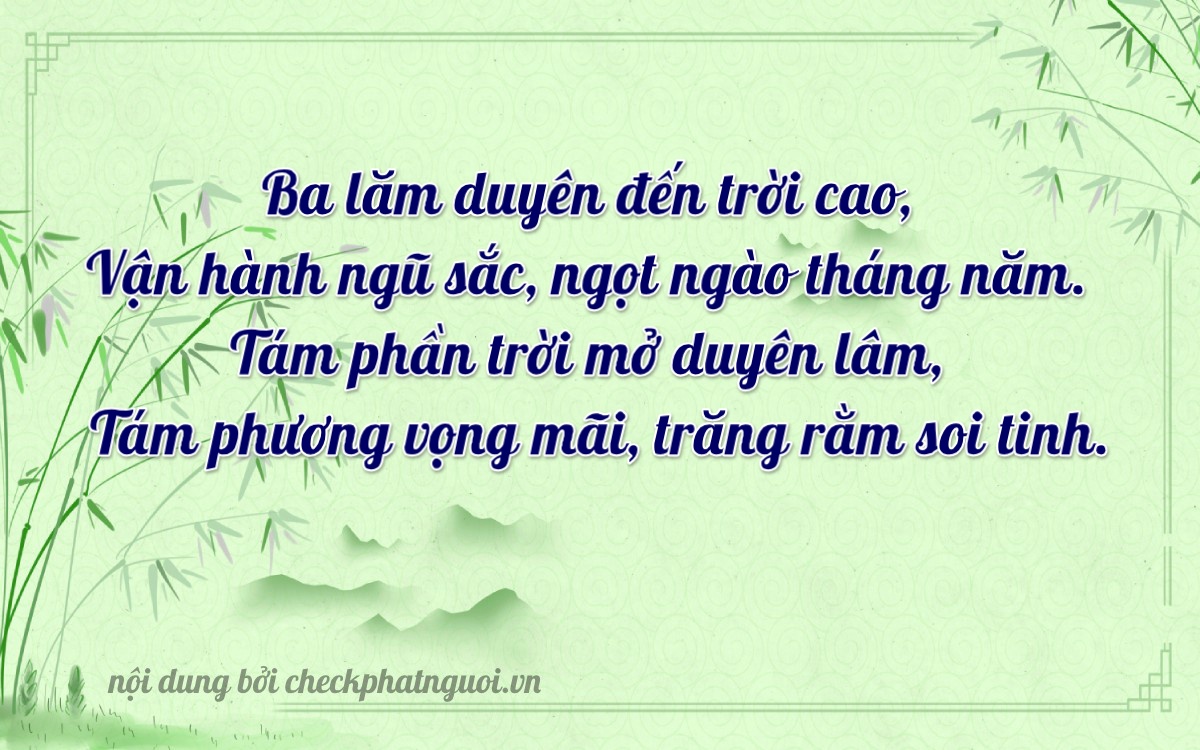 Bài thơ ý nghĩa cho <b>biển số 75H1-35886</b> tại website checkphatnguoi.vn