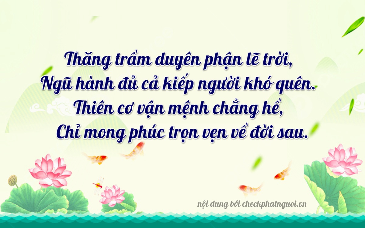 Bài thơ ý nghĩa cho <b>biển số 75H1-37933</b> tại website checkphatnguoi.vn