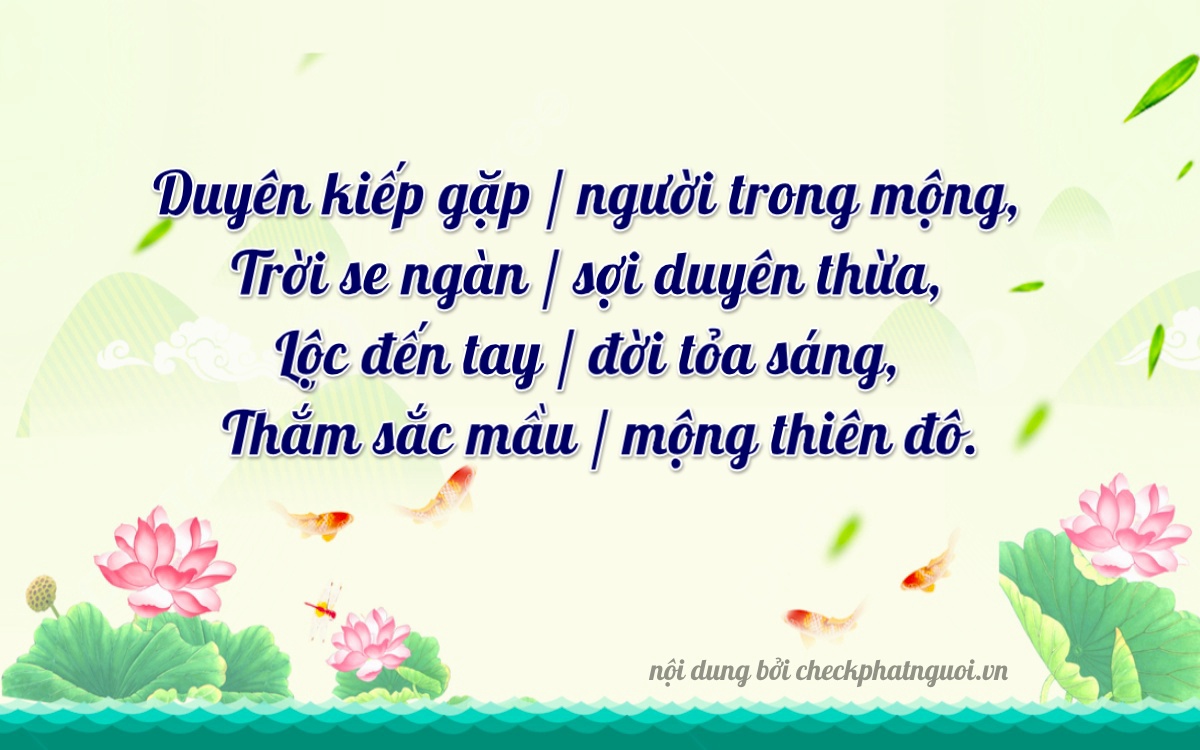 Bài thơ ý nghĩa cho <b>biển số 75H-14994</b> tại website checkphatnguoi.vn