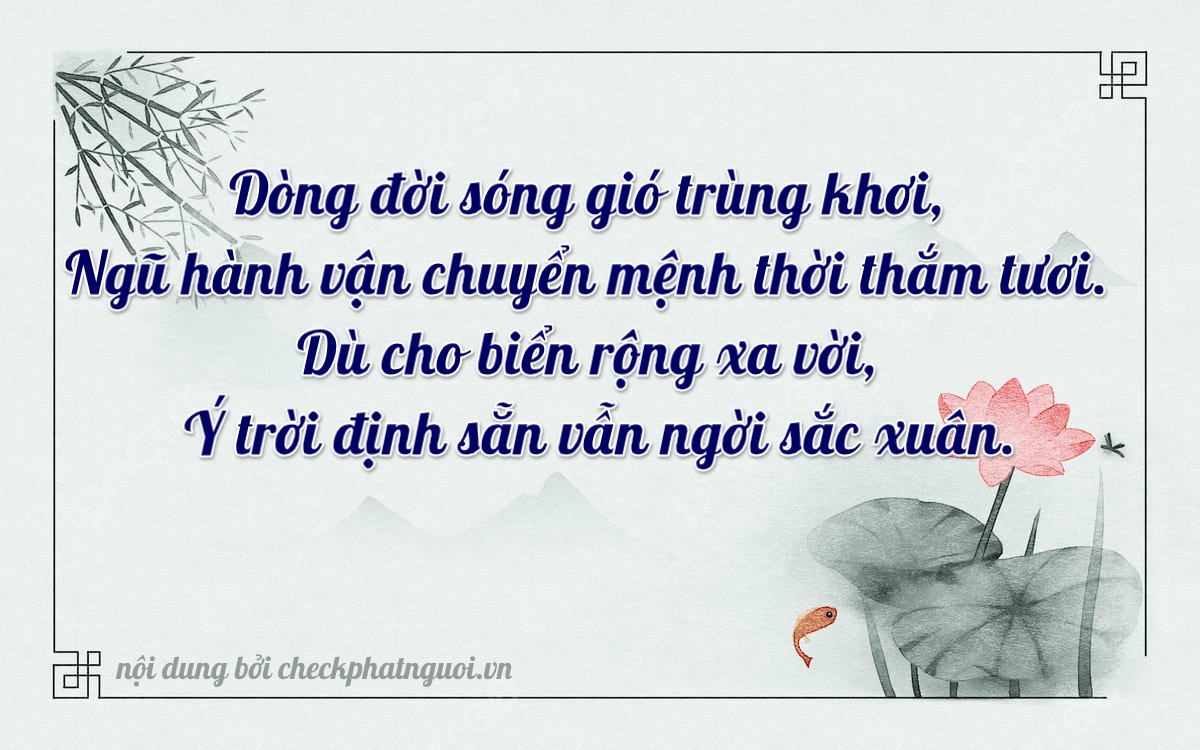 Bài thơ ý nghĩa cho <b>biển số 75H1-57407</b> tại website checkphatnguoi.vn