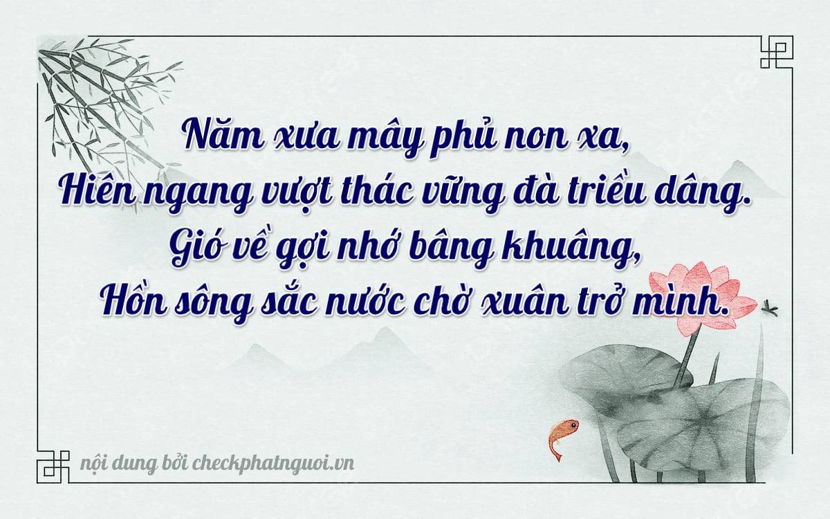 Bài thơ ý nghĩa cho <b>biển số 75H1-57760</b> tại website checkphatnguoi.vn