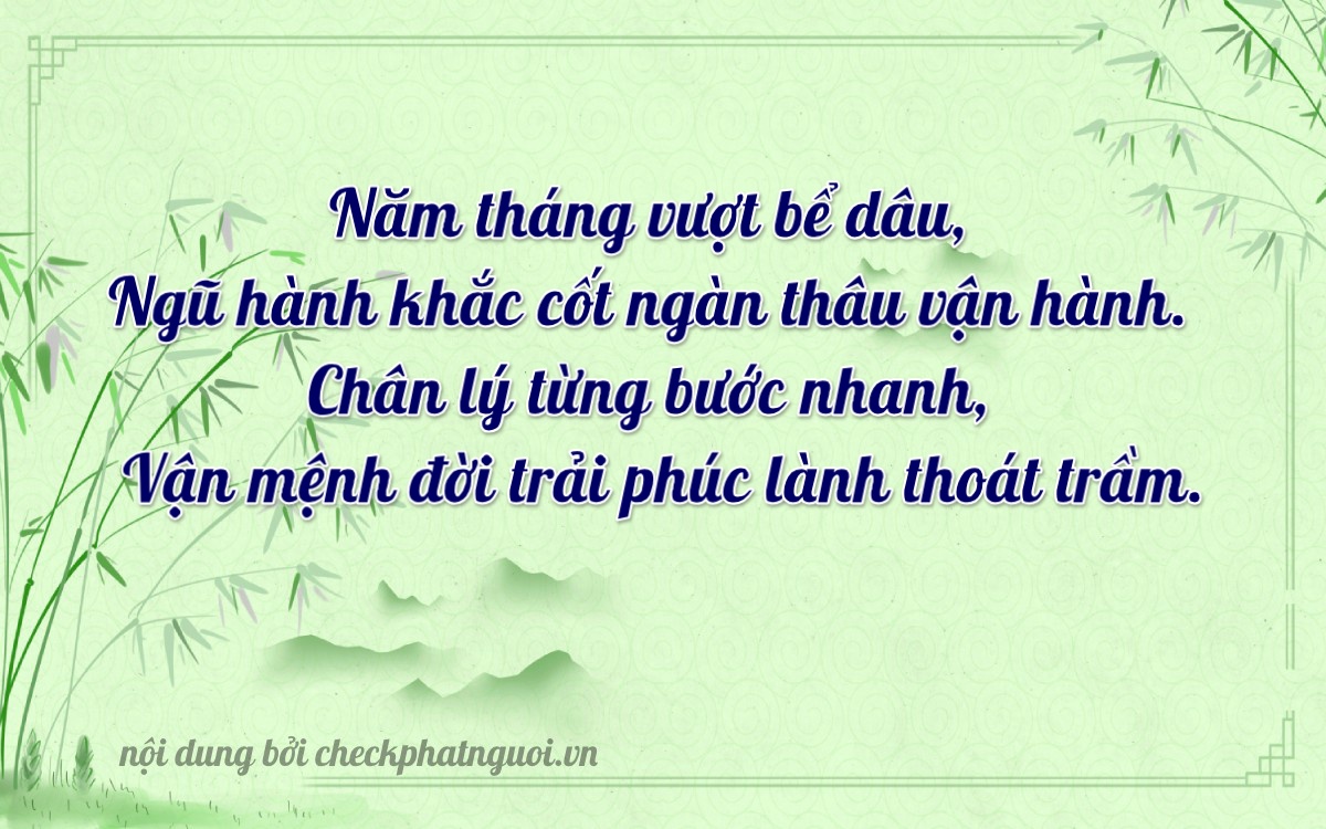 Bài thơ ý nghĩa cho <b>biển số 75H1-58681</b> tại website checkphatnguoi.vn