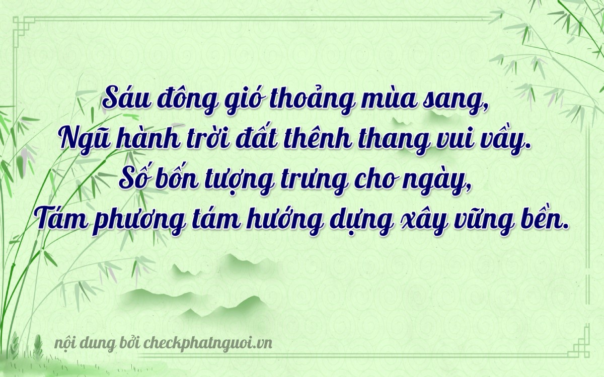Bài thơ ý nghĩa cho <b>biển số 75H1-65684</b> tại website checkphatnguoi.vn
