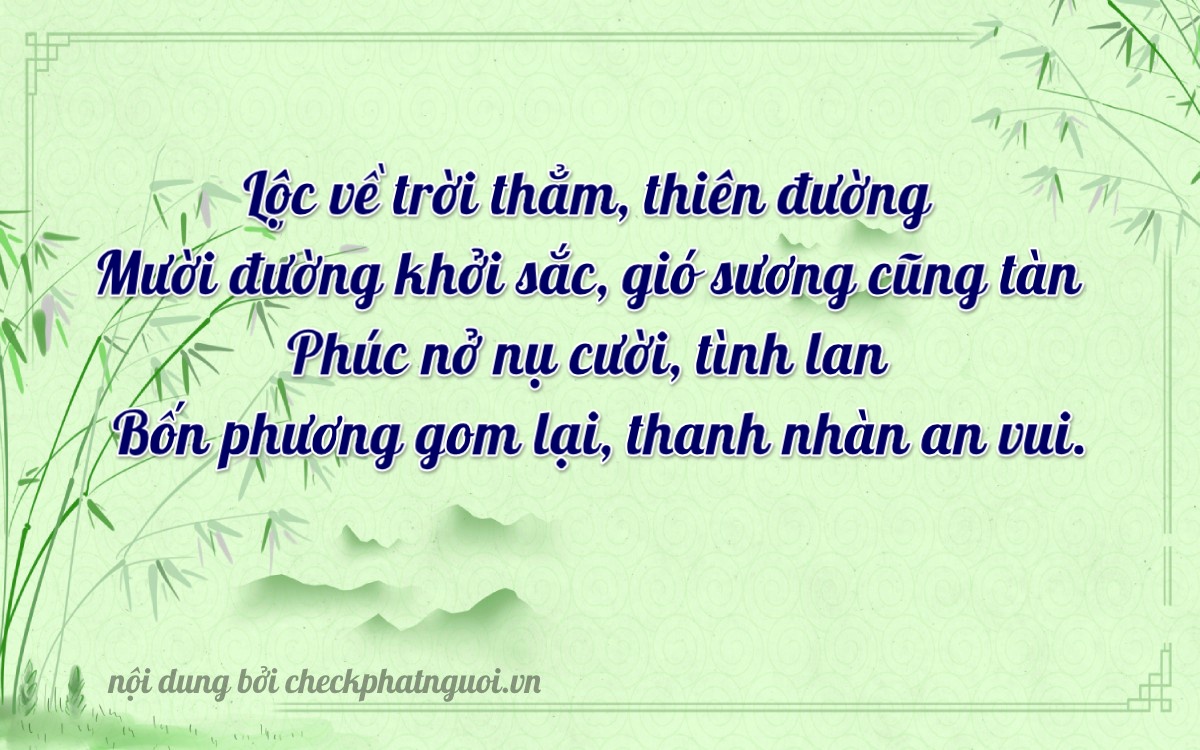 Bài thơ ý nghĩa cho <b>biển số 75H1-66154</b> tại website checkphatnguoi.vn