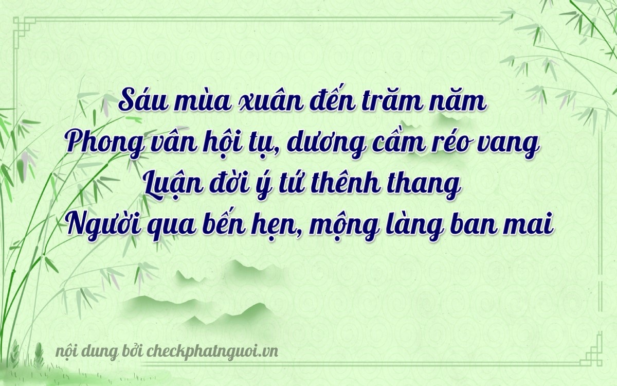 Bài thơ ý nghĩa cho <b>biển số 75H1-66459</b> tại website checkphatnguoi.vn