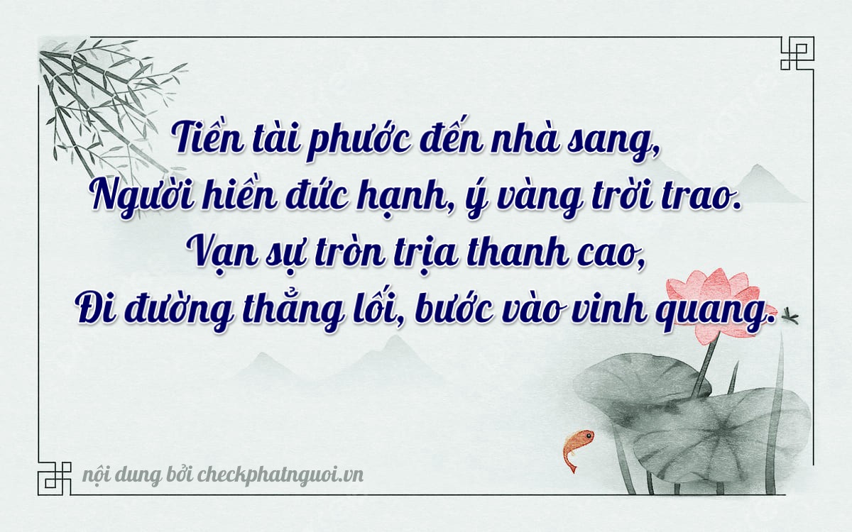 Bài thơ ý nghĩa cho <b>biển số 75H1-68343</b> tại website checkphatnguoi.vn