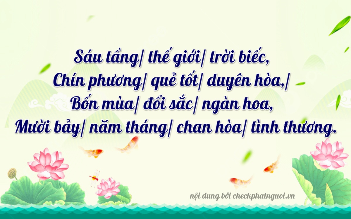 Bài thơ ý nghĩa cho <b>biển số 75H1-69417</b> tại website checkphatnguoi.vn